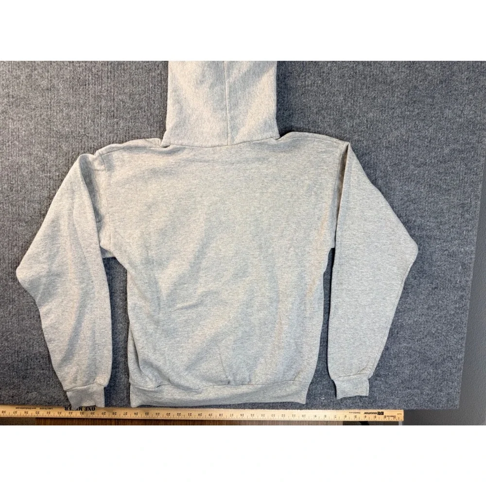 Hanes Indiana University IU Hoodie Men MED Gray Cotton Blend Pullover Sweatshirt